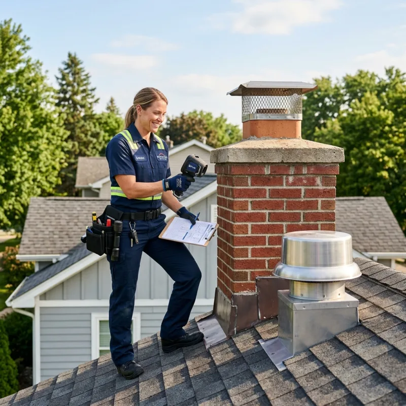 Technician removing a deceased bird from an indoor space in Dunnstown
